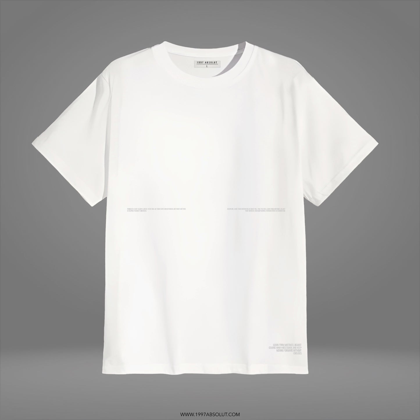 Camiseta Aura fragmentada, color blanco