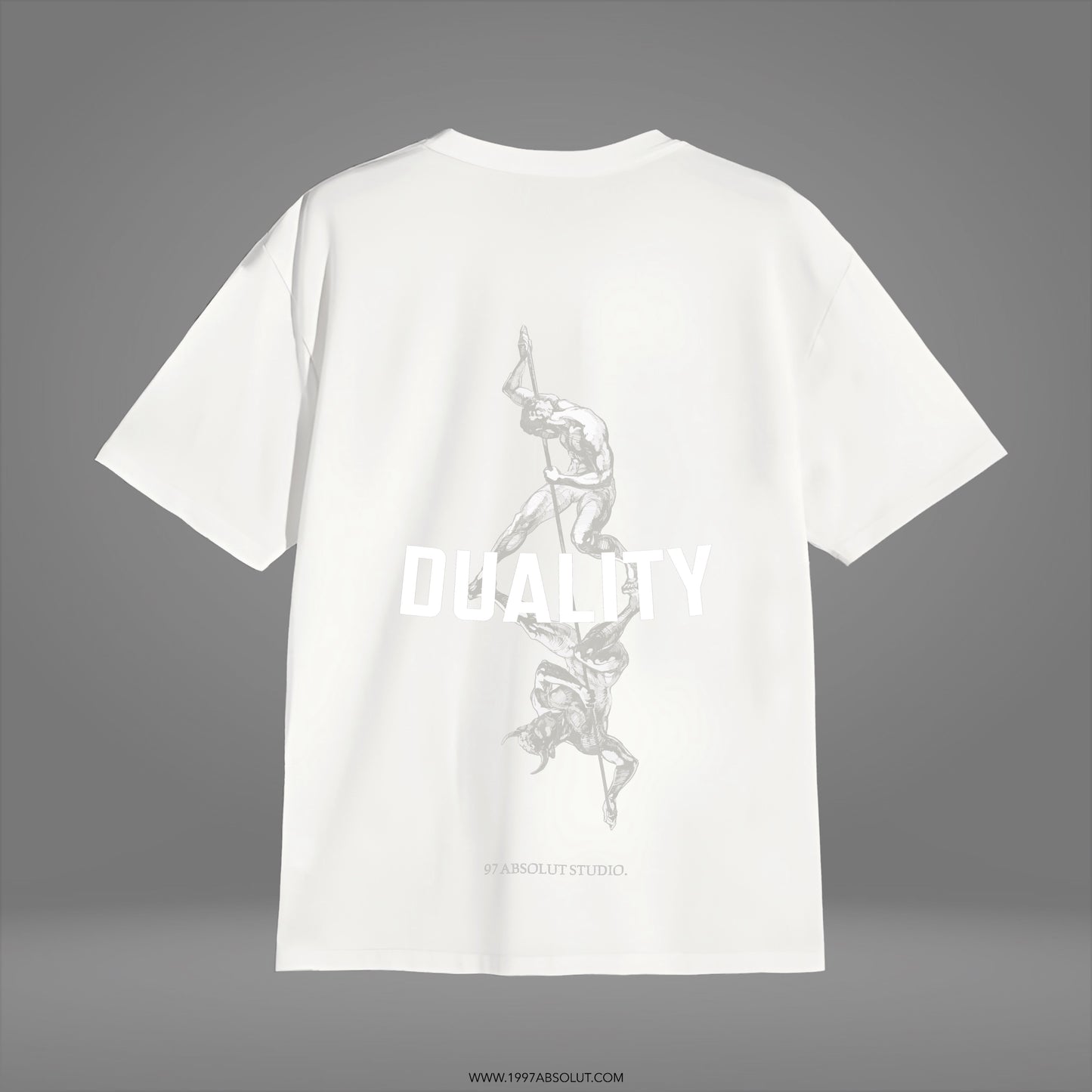 Camiseta Dualidad divina, color blanco