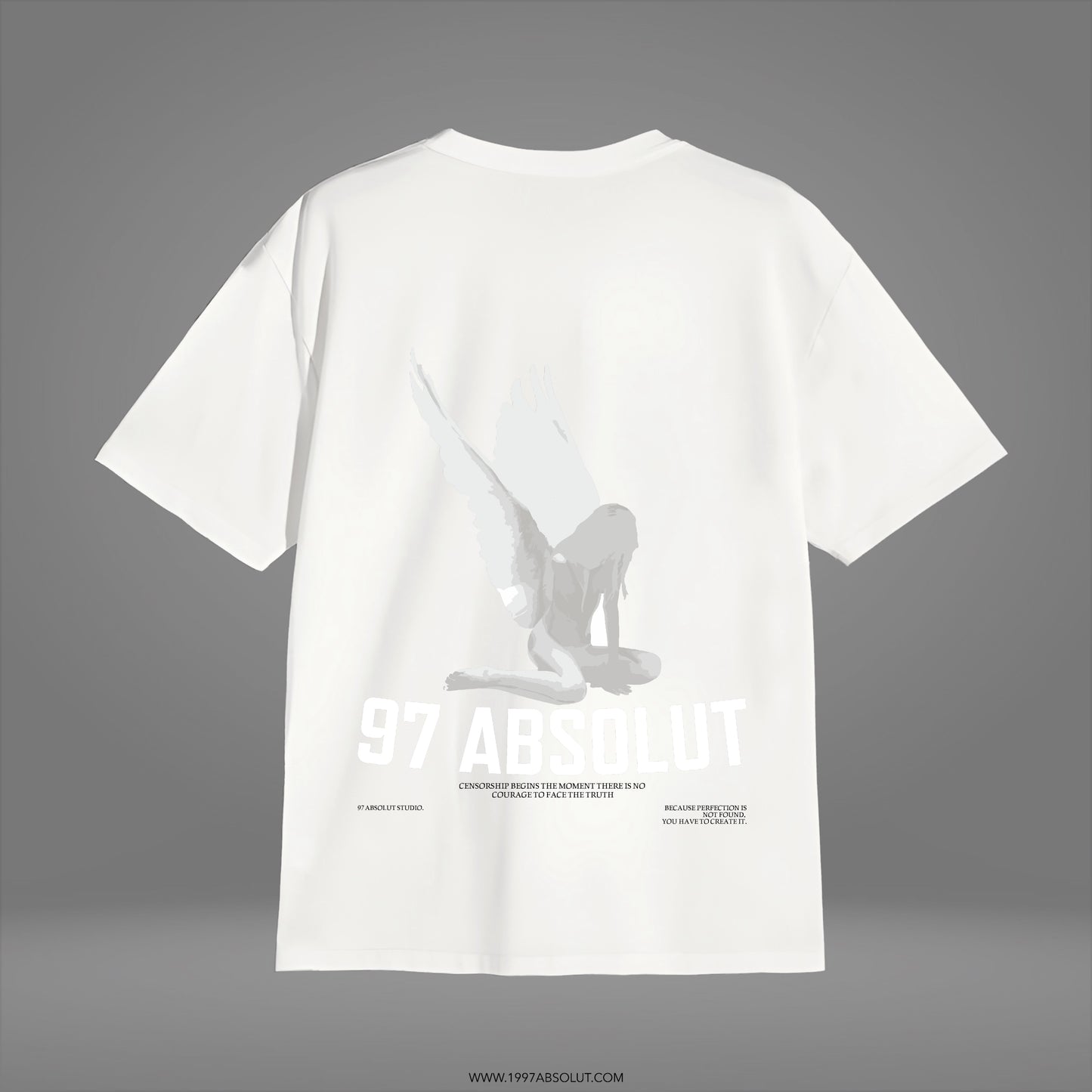 Camiseta Aura fragmentada, color blanco